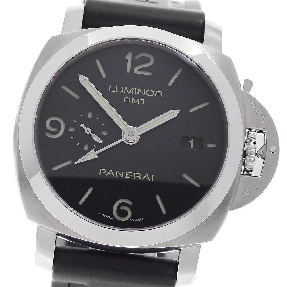 パネライ PANERAI PAM00320 ルミノール 1950 3デイズ GMT 自動小銃一巻き メンズ 良品 お墨付き付き添い人_962457【中古】