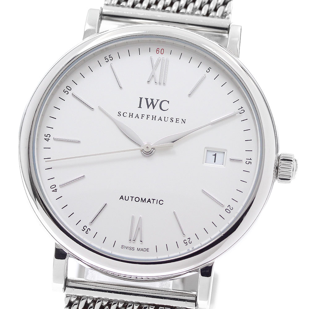 IWC IWC SCHAFFHAUSEN IW356505 ポートフィノ デイト 自動小銃一巻き メンズ 御墨付き付き添い人_962472【中古】