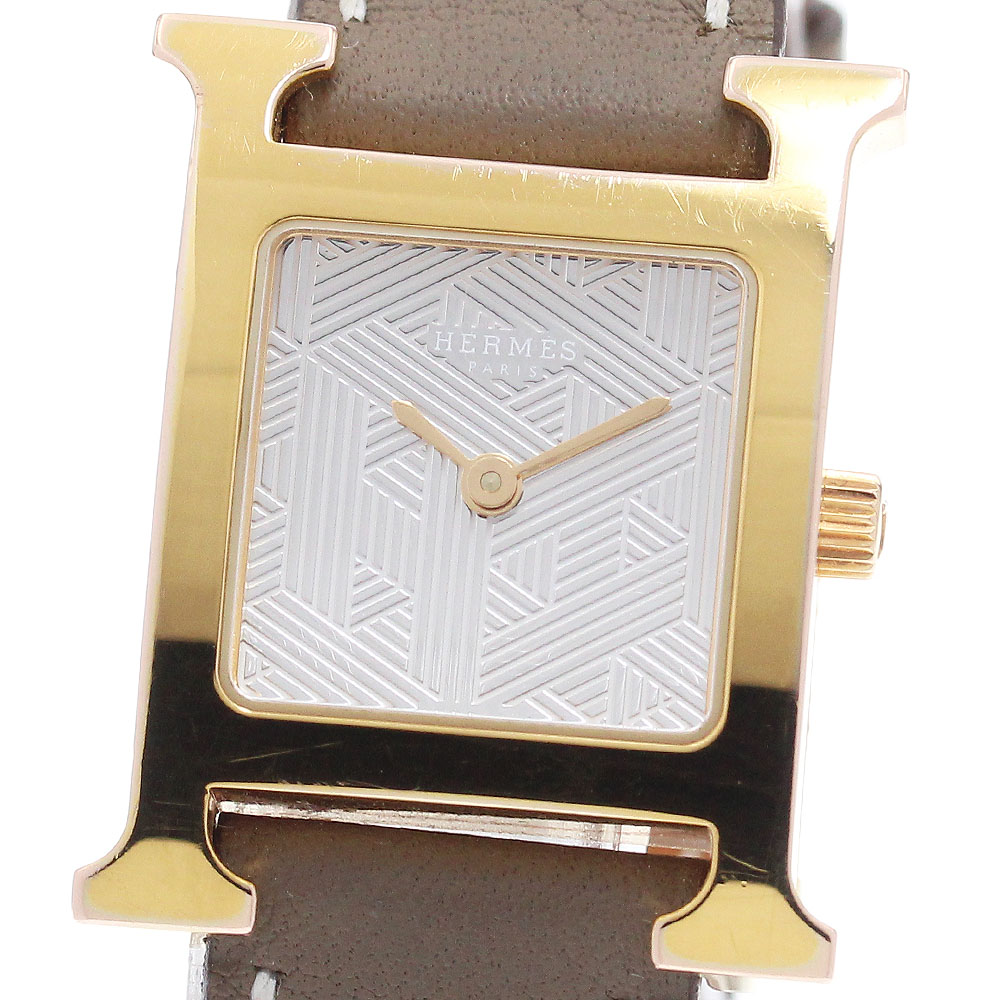 エルメス HERMES HH1.202c H御覧になる 石英 レディース 内箱・お墨付き付き添い人_962799【中古】