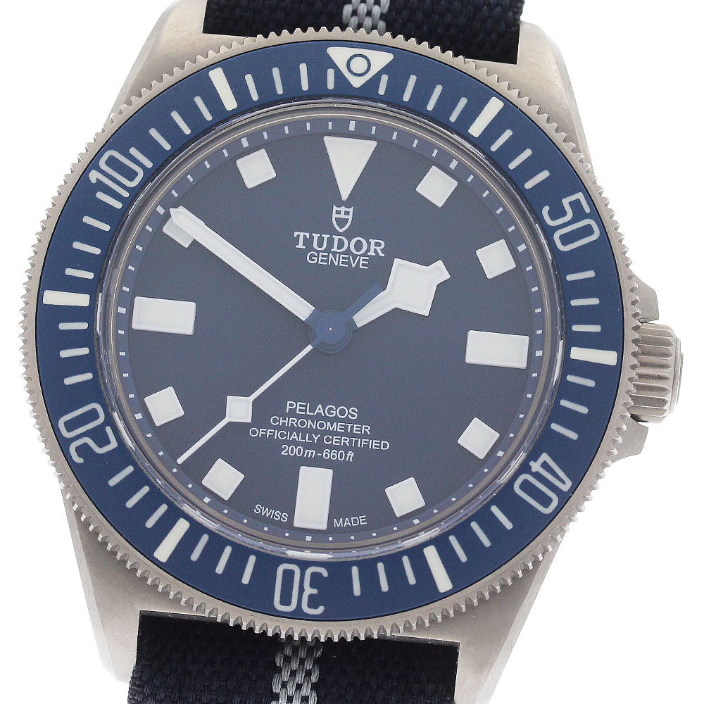 チュードル TUDOR 25707B/21 ペラゴス FXD MARINE NATIONALE 自動小銃一巻き メンズ 美品 箱・お墨付き付き添い人_962854【中古】
