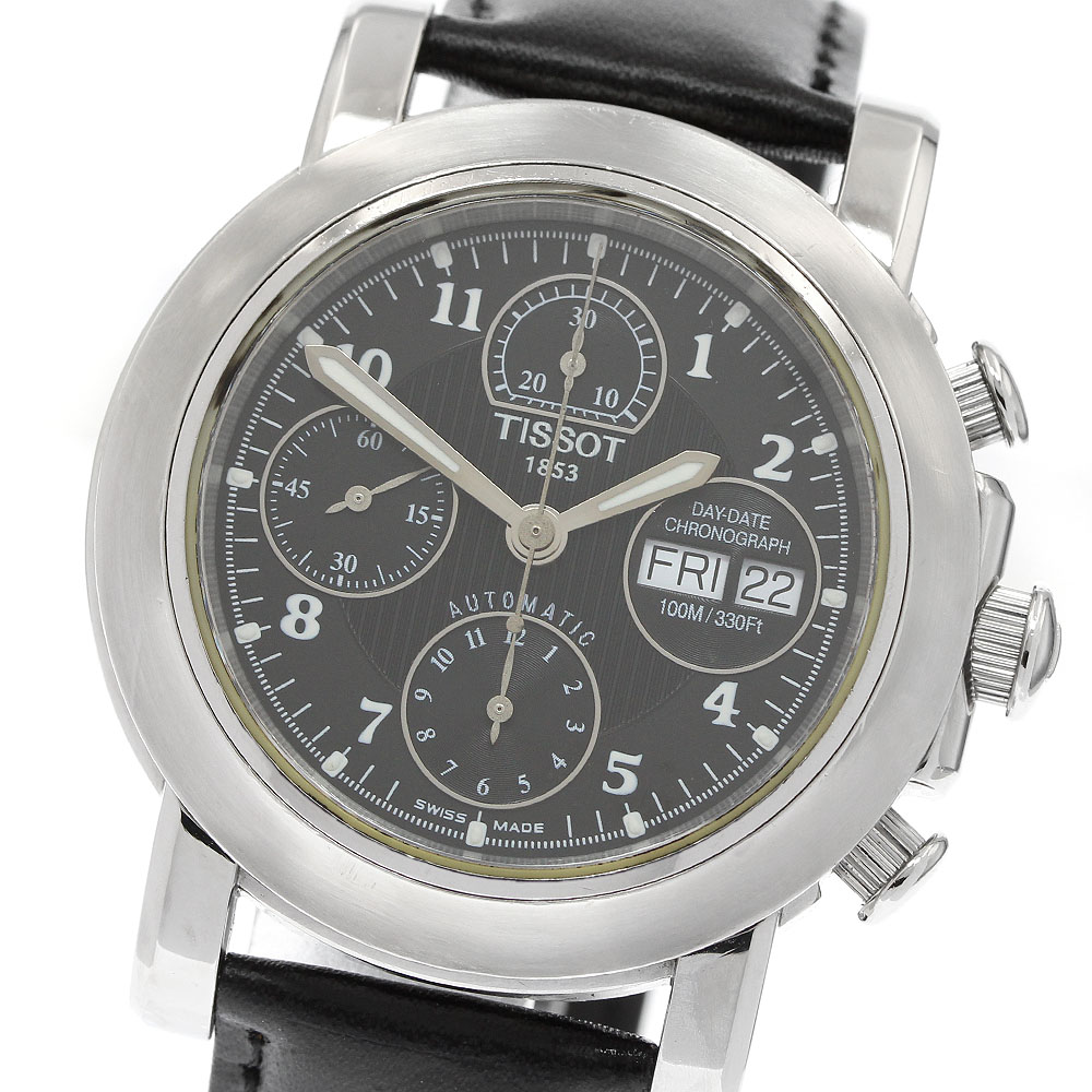 ティソ TISSOT T166/266 Tロード バルジュ クロノグラフ デイデイト 自動巻き メンズ _950901【中古】|CLOSER