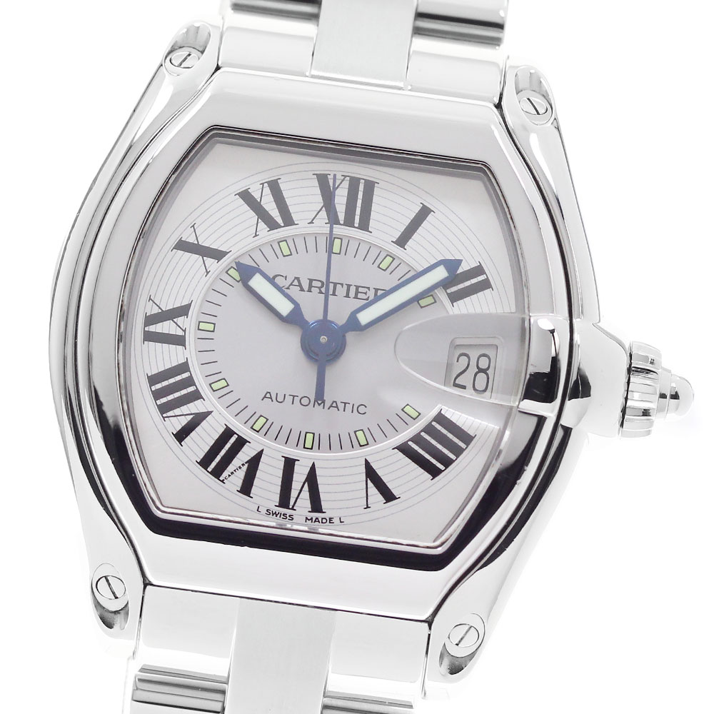 カルティエ CARTIER W62000V3 読み込むはやりっ児LM デイト 自動小銃一巻き メンズ 内箱・お墨付き付き添い人_953648【中古】
