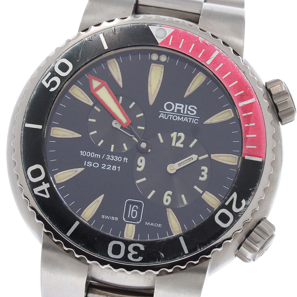 オリス ORIS 649-7541 レギュレーター ダイバーズ デイト 自動巻き メンズ _955333【中古】｜CLOSER 101,640円