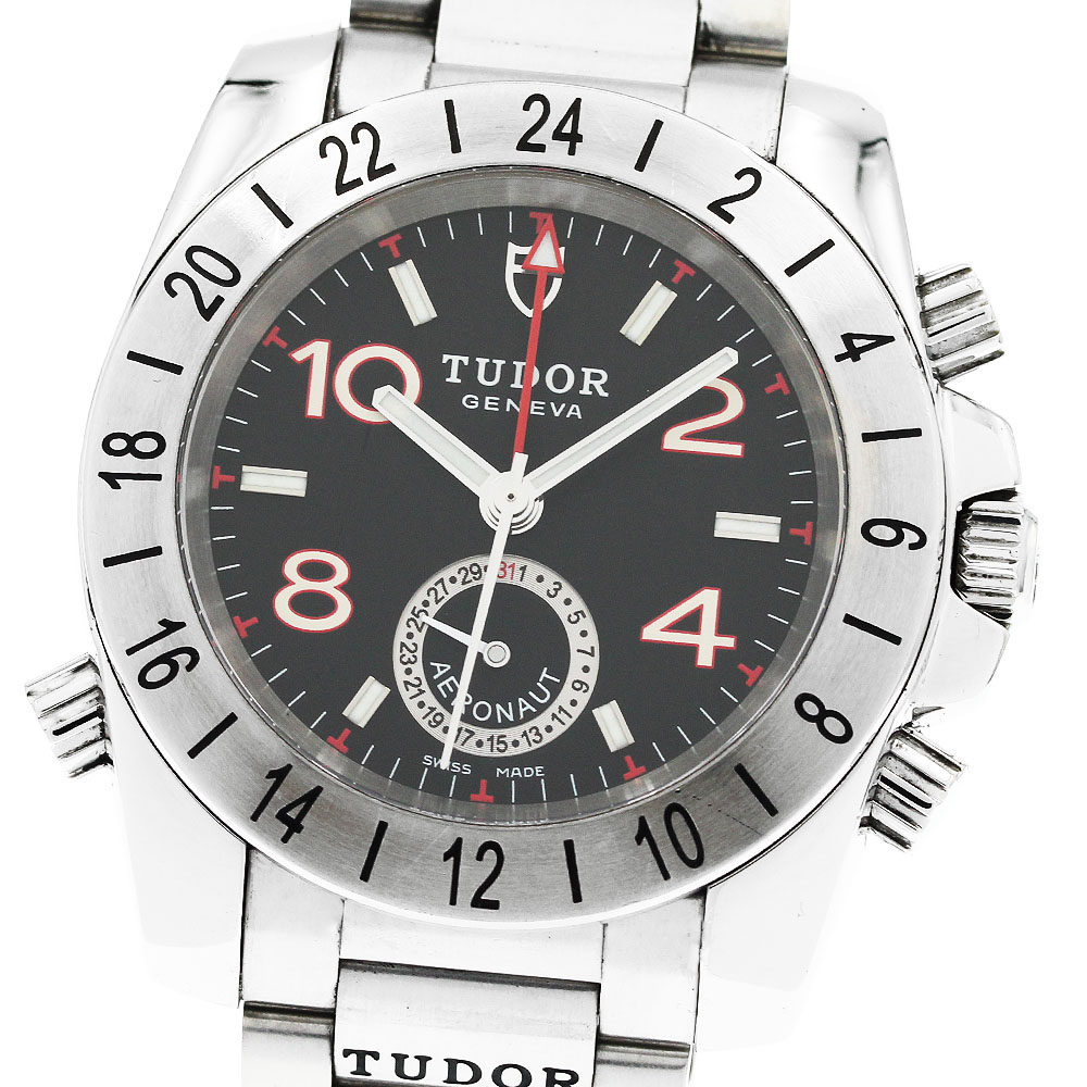 チュードル TUDOR 20200 アエロノート デイト GMT 自動小銃一巻き メンズ _956393【中古】