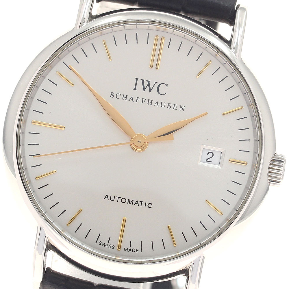 IWC SCHAFFHAUSEN IW356307 ポートフィノ デイト 自動小銃一巻き メンズ 良品 _957825【中古】