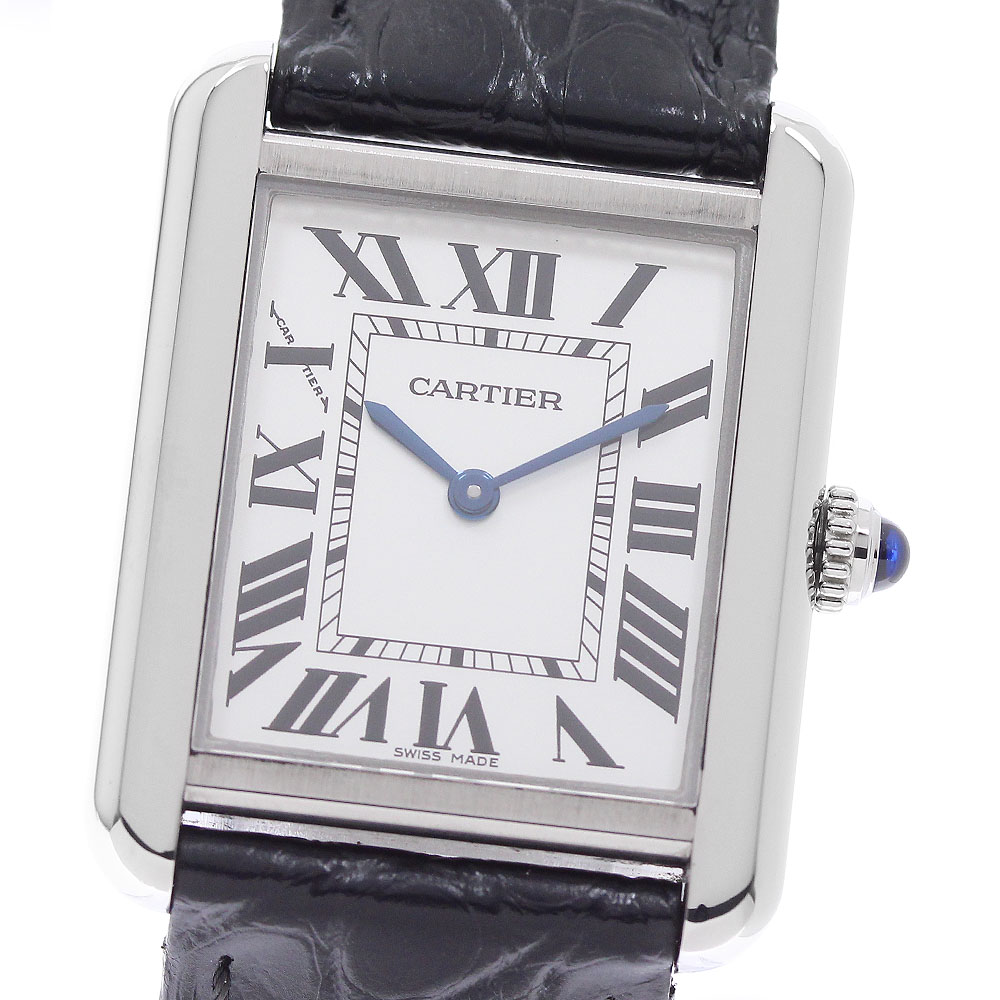 カルティエ CARTIER WSTA0030 貯蔵タンクソロSM 石英 レディース 良品 箱付き添い人_959995【中古】