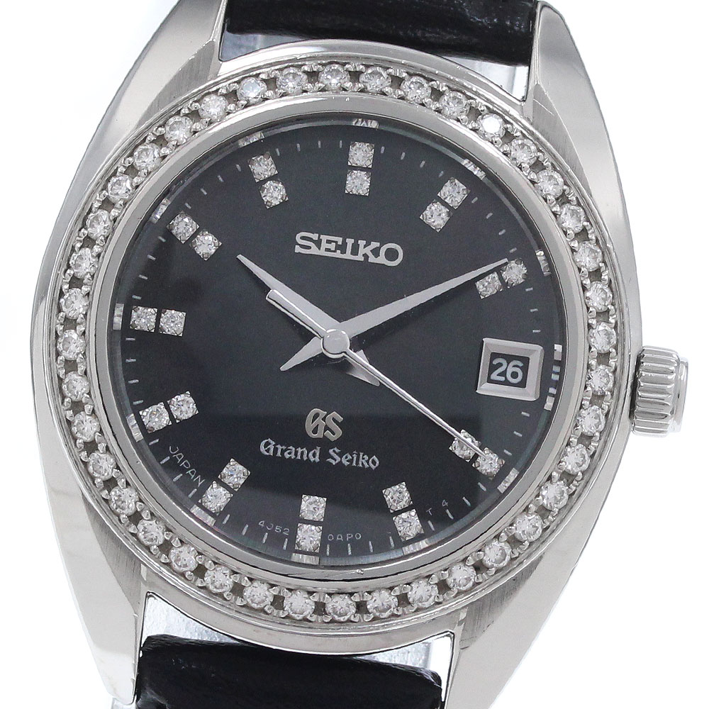 セイコー SEIKO STGF093/4J52-0AD0 地びたセイコー ダイヤベゼル 総目録金剛石 石英 レディース 良品 お墨付き付き添い人_960072【中古】