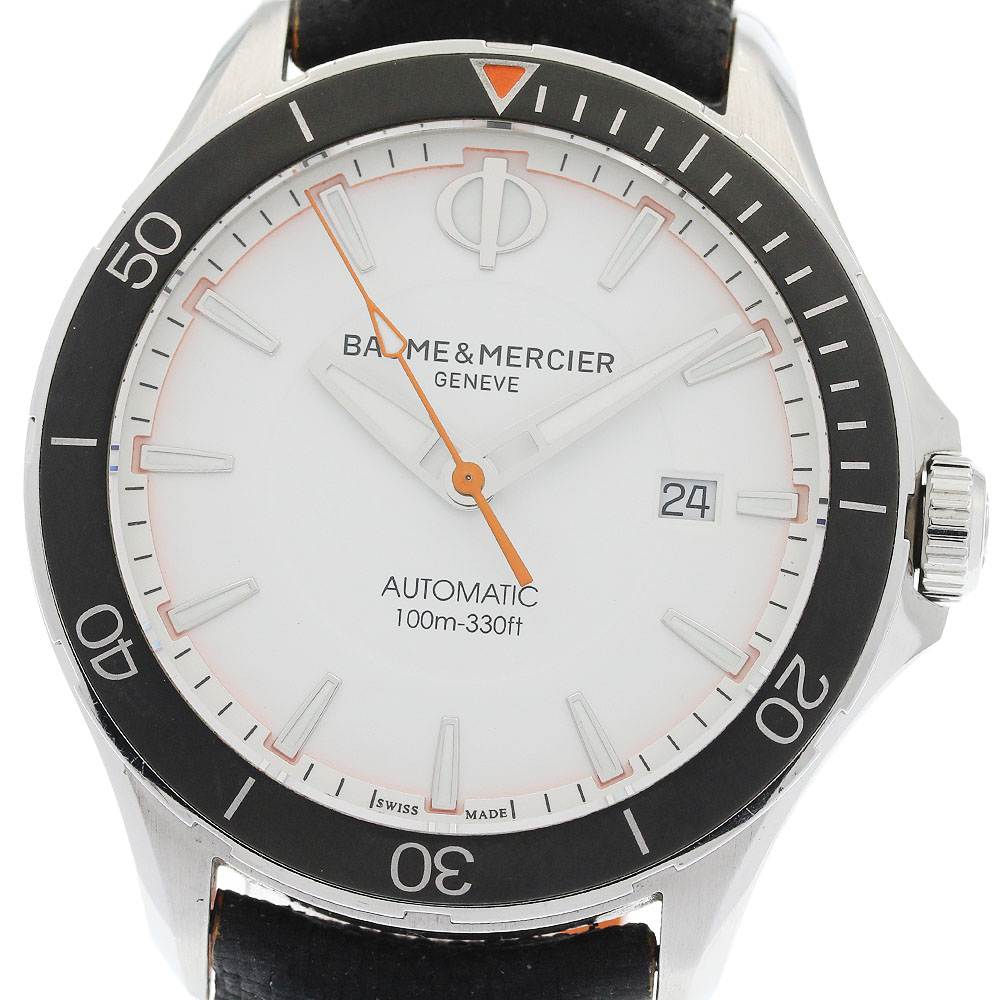ボーム＆メルシェ Baume & Mercier M0A10337/65827 クリフトン クラブ デイト 自動巻き メンズ 保証書付き_960792【中古】｜CLOSER