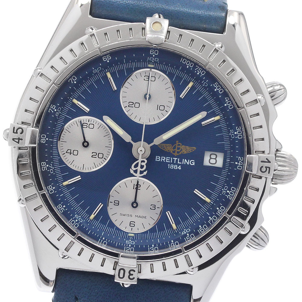 ブライト輪っか BREITLING A13048 クロノマット デイト 自動小銃一巻き メンズ _961230【中古】