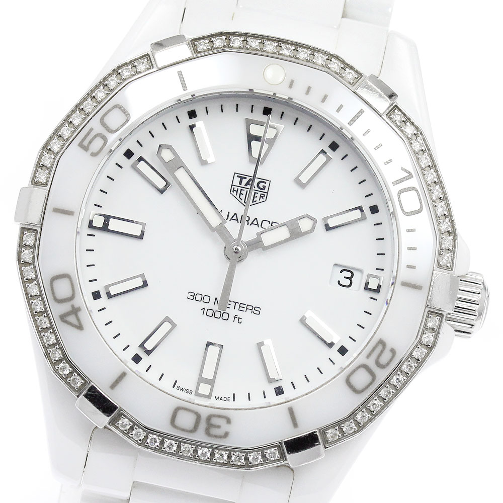 タグホイヤー TAG HEUER WAY1396.BH0717 アクアレーサー ダイヤベゼル 石英 レディース 良品 _961637【中古】