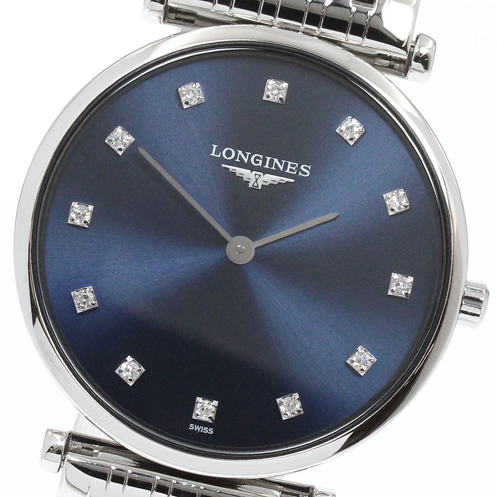 ロンジン LONGINES L4.512.4 地びた古典派音楽 12P金剛石 石英 レディース 美品 _961850【中古】
