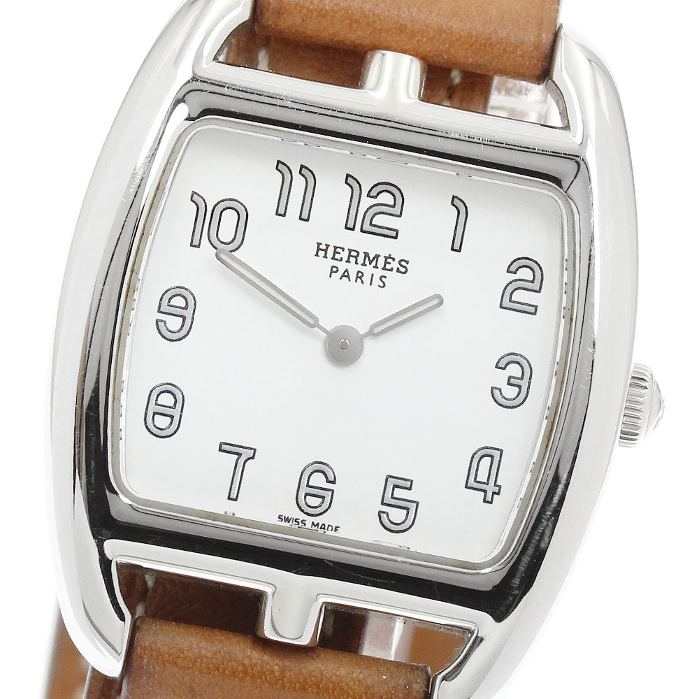 エルメス HERMES CT1.210 ケープコッド トノー 石英 レディース 良品 _962373【中古】