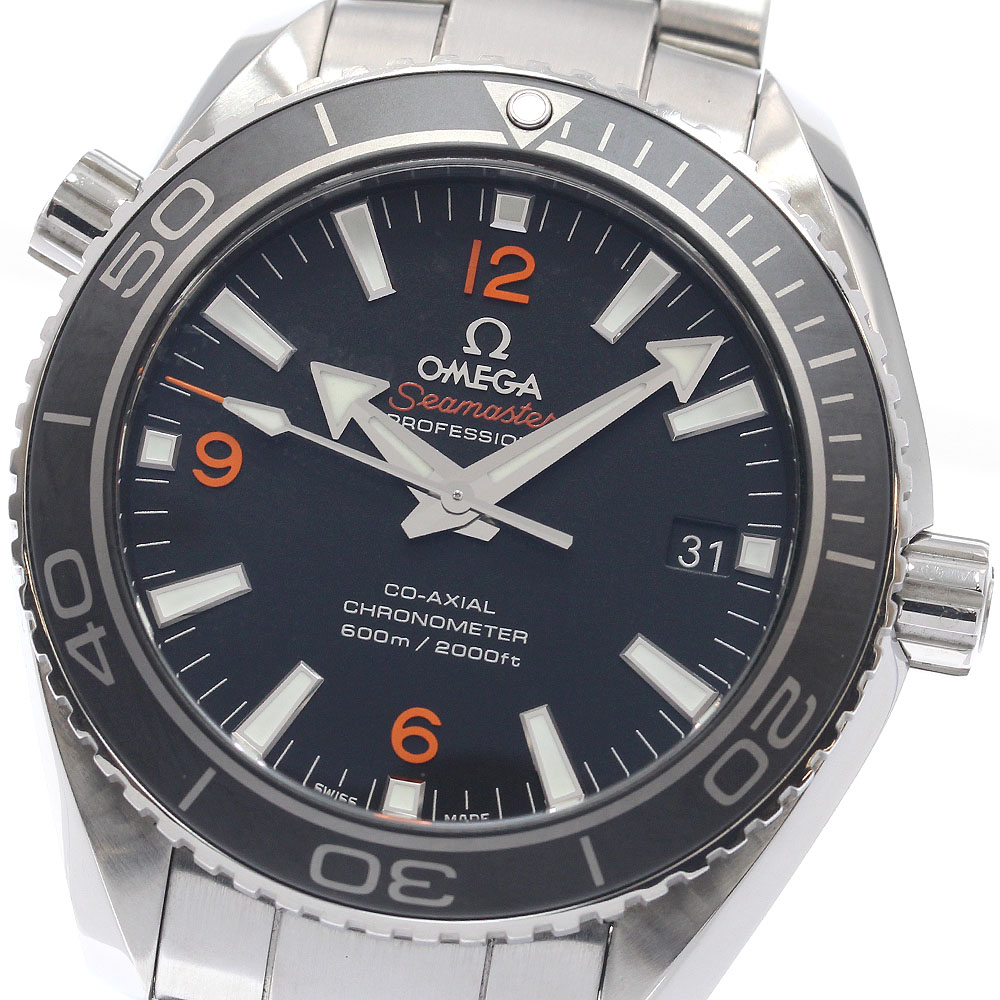 ゼロ OMEGA 232.30.42.21.01.003 シーマスター プラネットオーシャン 600M デイト コーアクシャル 自動小銃一巻き メンズ お墨付き付き添い人_901239【中古】