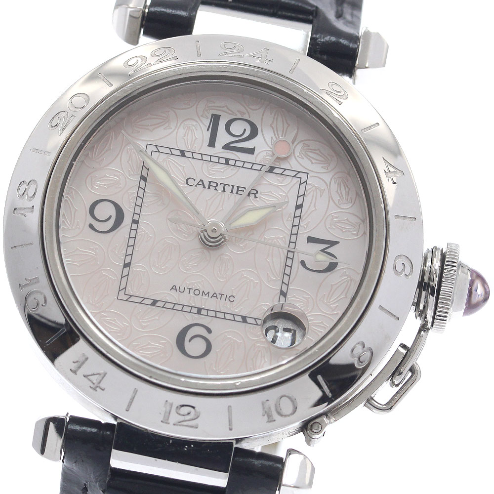 カルティエ CARTIER W3107099 パシャC メリディアン クリスマス押さえる GMT 自動小銃一巻き レディース _960055【中古】