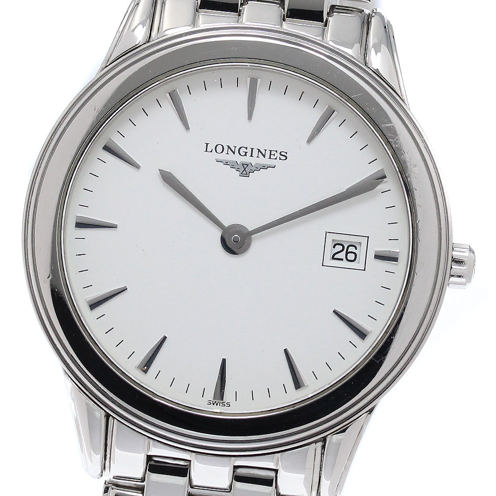 ロンジン LONGINES L4.736.4 フラッグシップ デイト 石英 メンズ _960206【中古】