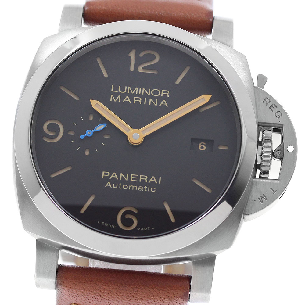 パネライ PANERAI PAM01351 ルミノールマリーナ 1950 3デイズ 自動小銃一巻き メンズ _962434【中古】
