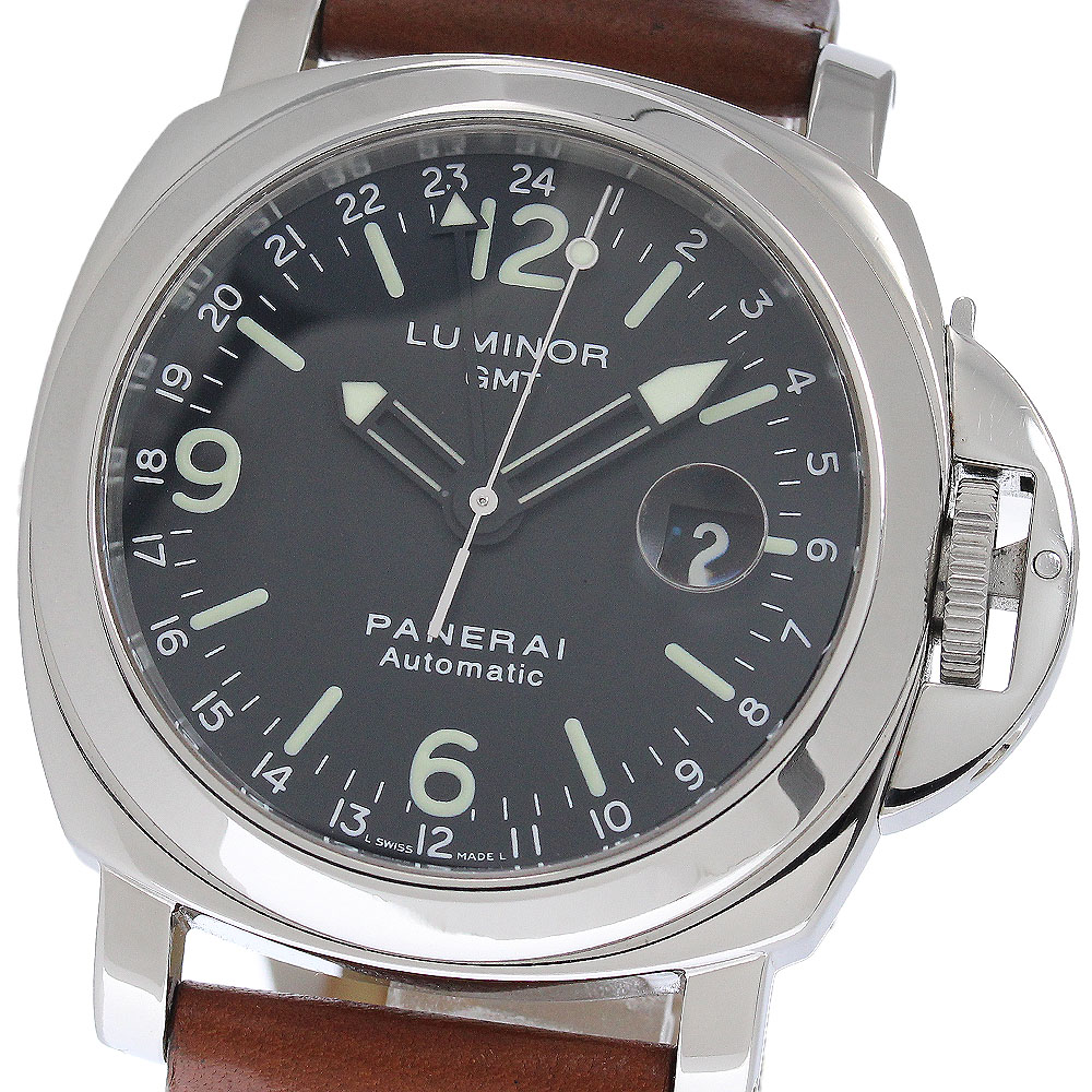 パネライ PANERAI PAM00063 ルミノール GMT 自動巻き メンズ 保証書付き_962511【中古】｜CLOSER 320,760円