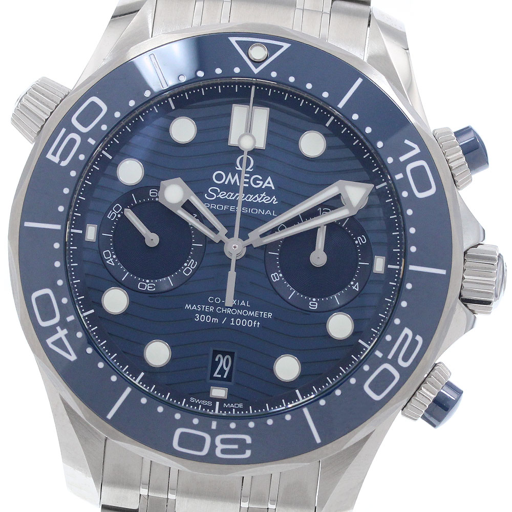 ゼロ OMEGA 210.30.44.51.03.001 シーマスター ダイバー300M お師匠さんクロノメーター 自動小銃一巻き メンズ 極美品 お墨付き付き添い人_962528【中古】