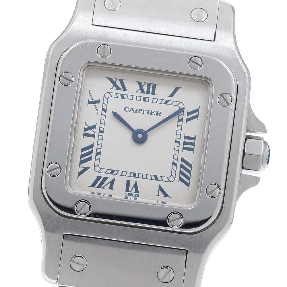カルティエ CARTIER W20017D6 サントスガルベSM 石英 レディース _962650【中古】
