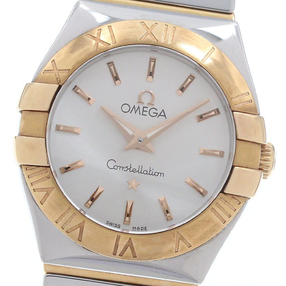 ゼロ OMEGA 123.20.24.60.02.002 コンステレーション 毛はらい 石英 レディース 箱付き添い人_962651【中古】
