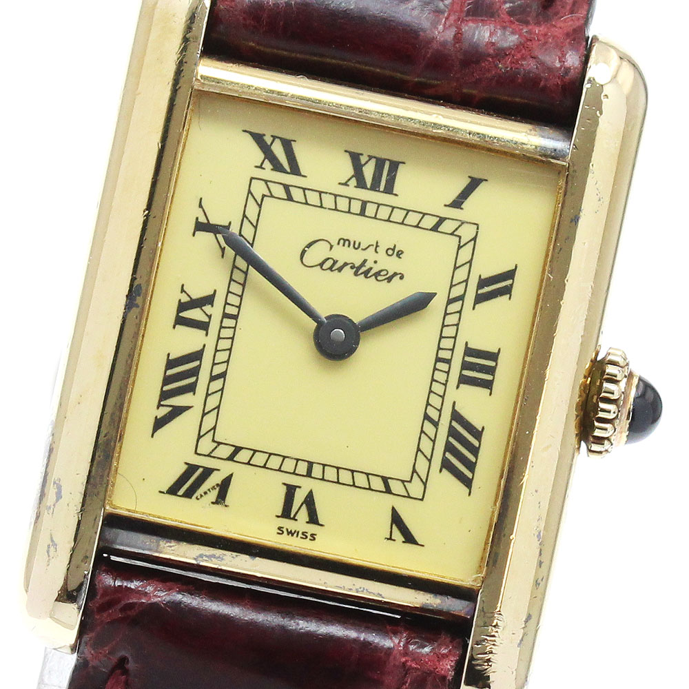 カルティエ CARTIER 帆檣貯蔵タンク 手一巻き レディース 箱・お墨付き付き添い人_930143【中古】