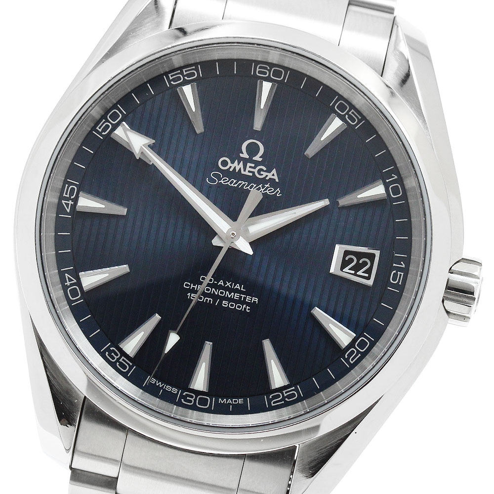 ゼロ OMEGA 231.10.42.21.03.001 シーマスター アクアテラ コーアクシャル 自動小銃一巻き メンズ 良品 お墨付き付き添い人_955073【中古】