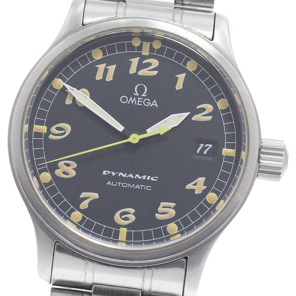 ゼロ OMEGA 5200.50 活動的 デイト 自動小銃一巻き メンズ _958115【中古】