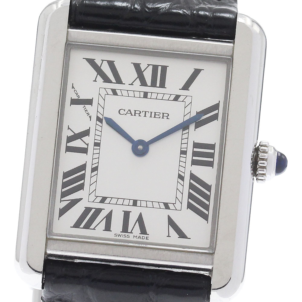 カルティエ CARTIER W5200005 貯蔵タンクソロSM 石英 レディース お墨付き付き添い人_958813【中古】