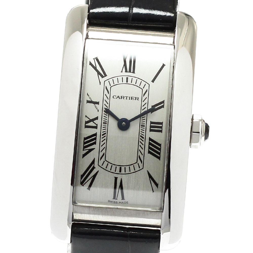 カルティエ CARTIER WSTA0082 貯蔵タンクアメリカン SM 石英 レディース 御墨付き付き添い人_960411【中古】