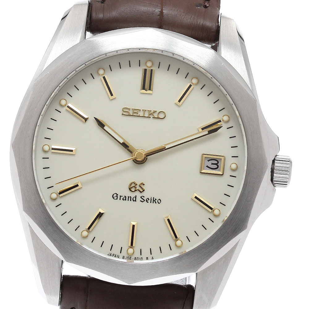 セイコー SEIKO 8J56-8010/SBGF007 競技場セイコー デイト 石英 メンズ 良品 _961280【中古】