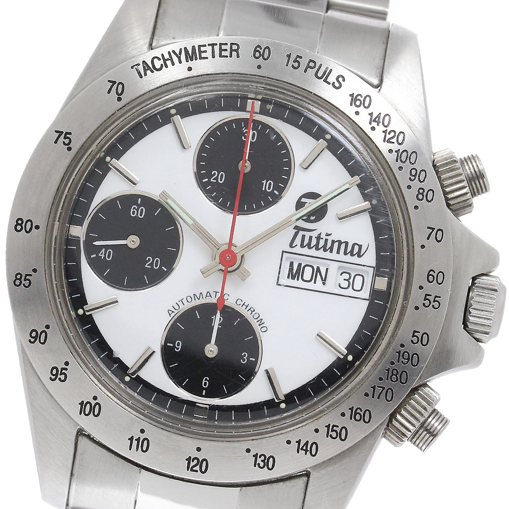 チュチマ TUTIMA 7750 クロノグラフ 自動小銃一巻き メンズ 内箱付き添い人_962962【中古】