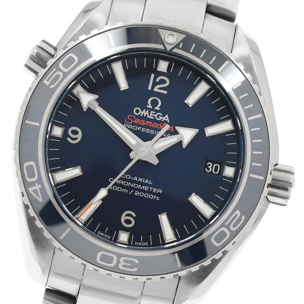 ゼロ OMEGA 232.90.42.21.03.001 シーマスター プラネットオーシャン 600M デイト 自動小銃一巻き メンズ 良品 お墨付き付き添い人_963156【中古】