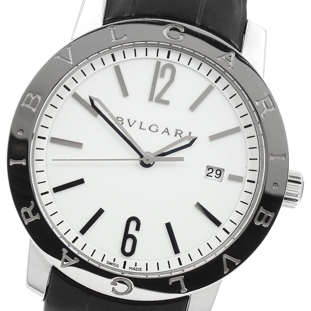 ブル小峡谷 BVLGARI BB41S ブルガリブルガリ デイト 自動小銃一巻き メンズ 良品 御墨付き付き添い人_954632【中古】