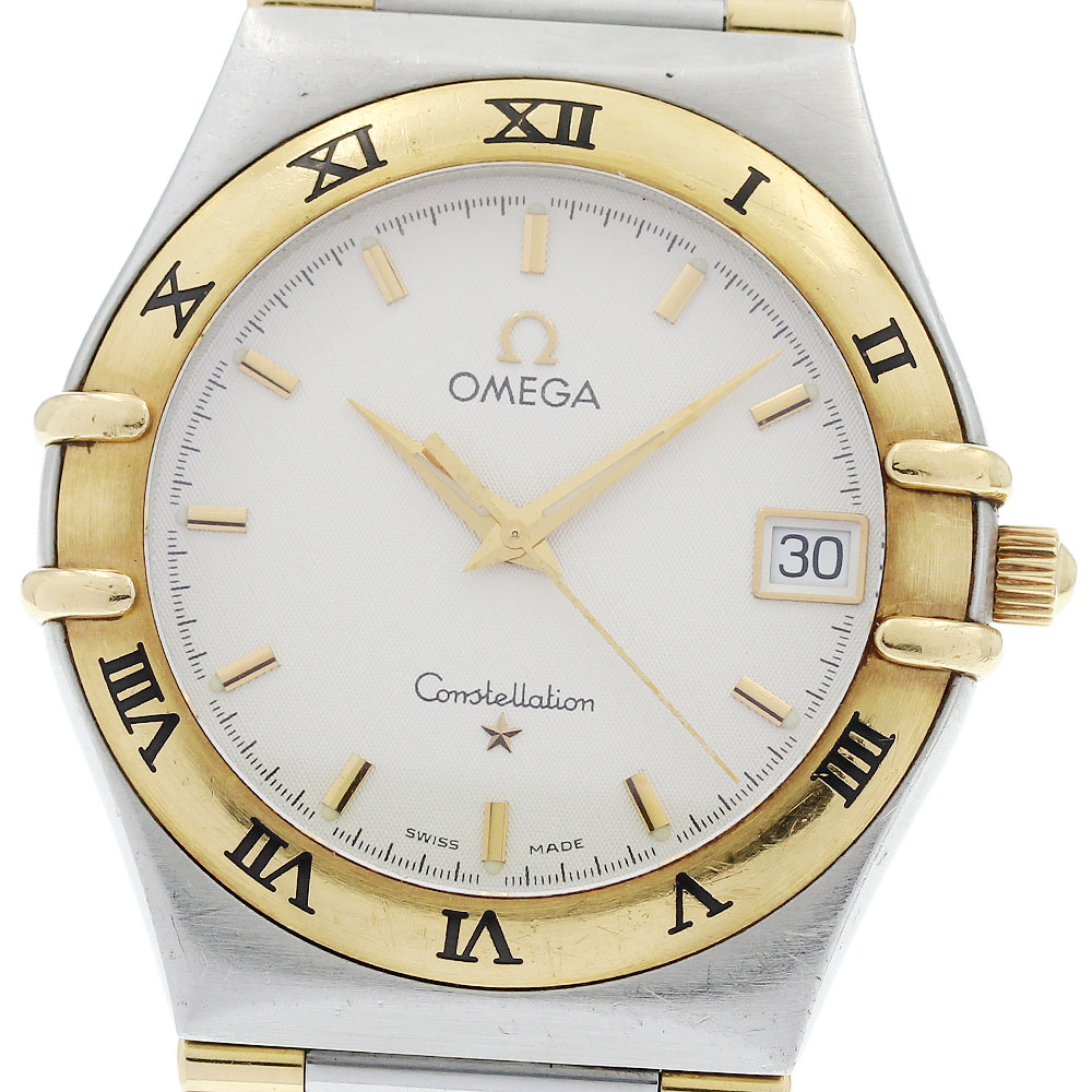 ゼロ OMEGA 1312.30 コンステレーション デイト 二分の一赤ちょうちん 石英 メンズ _955029【中古】