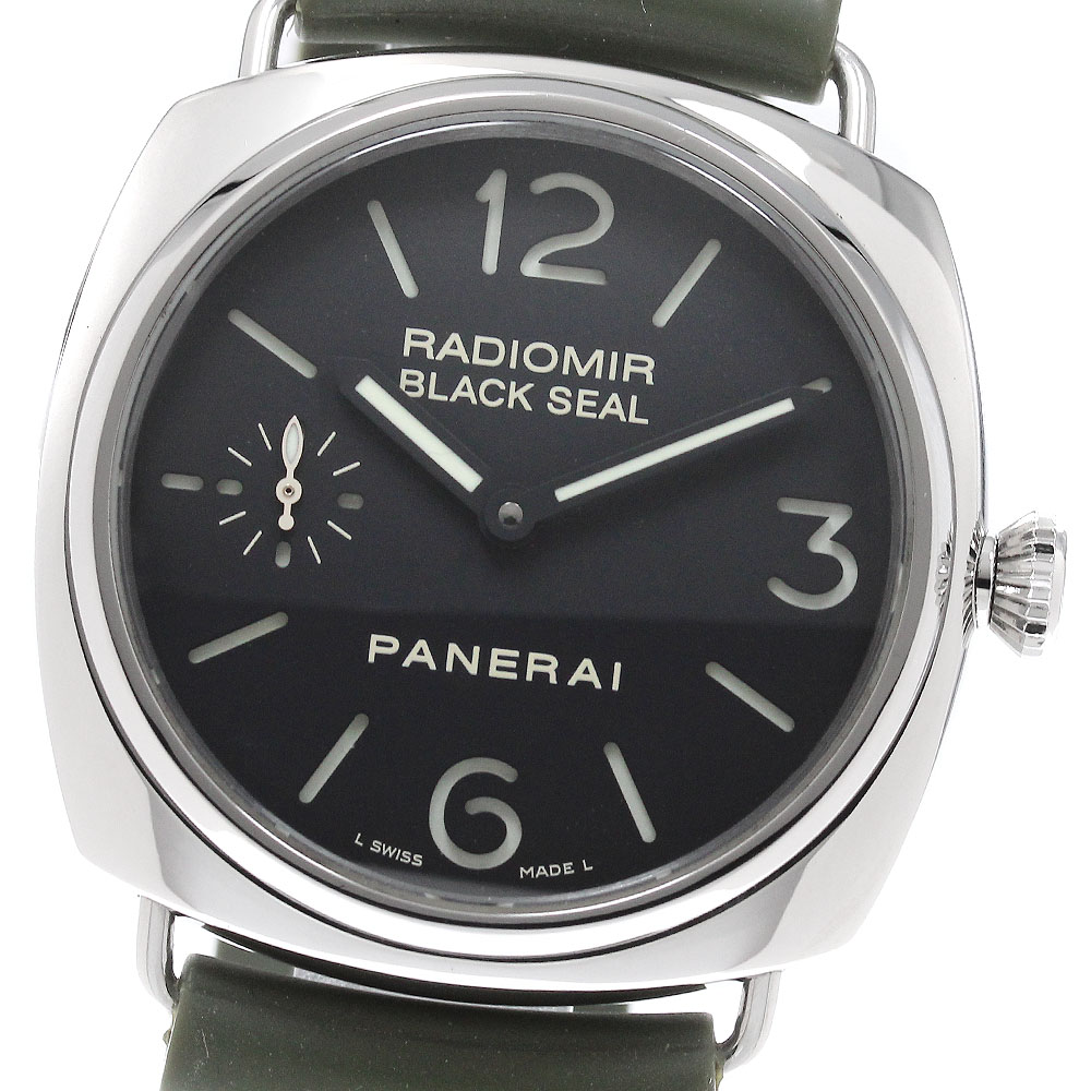 パネライ PANERAI PAM00183 ラジオ受信機食用粉 黒いこと消印 スモール秒 手一巻き メンズ 良品 お墨付き付き添い人_962003【中古】