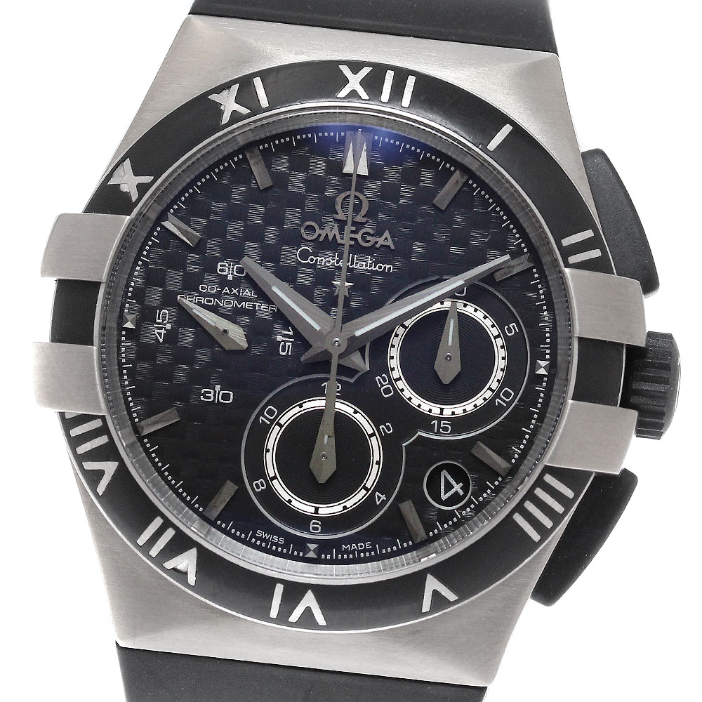 ゼロ OMEGA 121.92.35.50.01.001 コンステレーション ダブル鷲 クロノグラフ 自動小銃一巻き レディース 箱・お墨付き付き添い人_963464【中古】