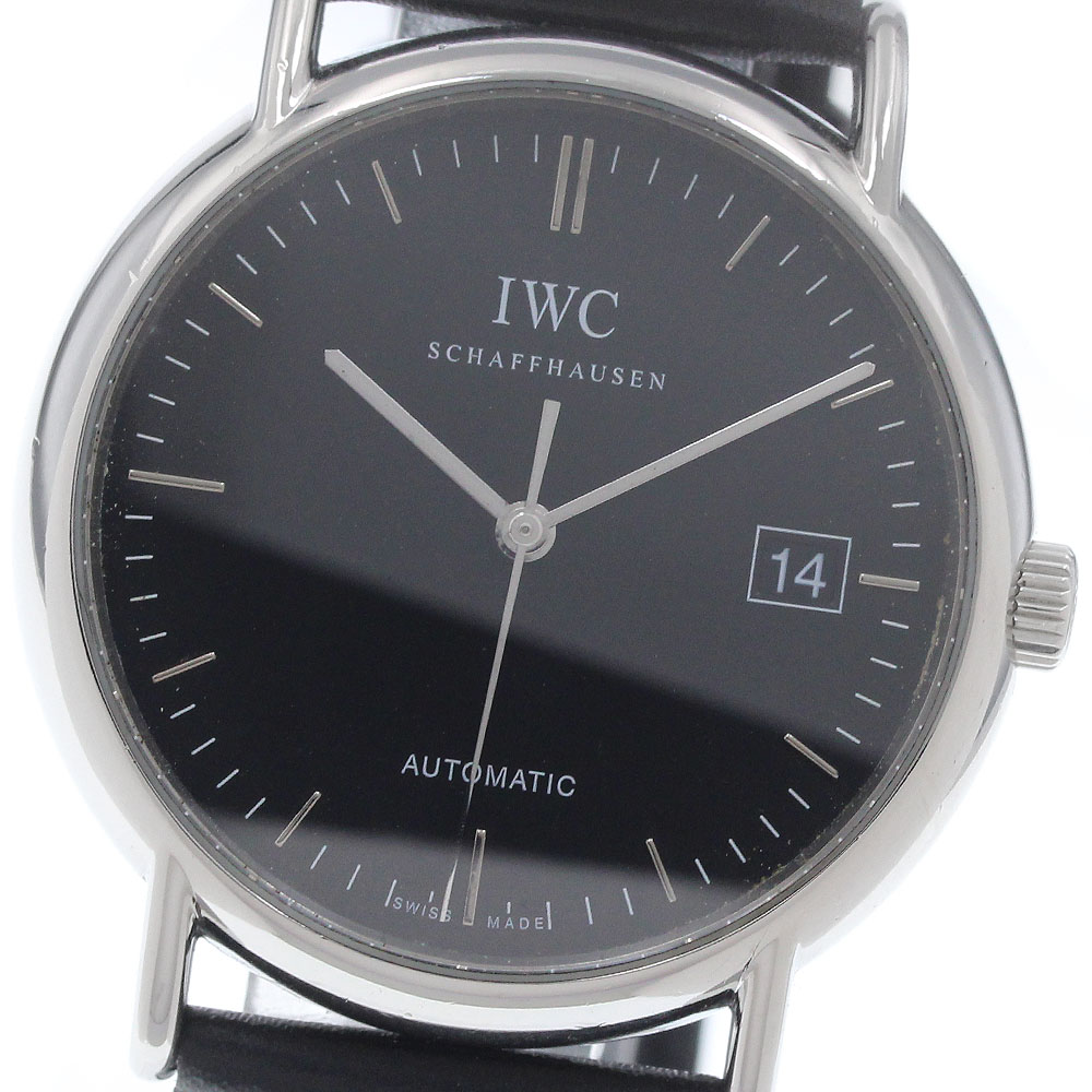 IWC IWC SCHAFFHAUSEN IW353313 ポートフィノ デイト 自動小銃一巻き メンズ _945653【中古】