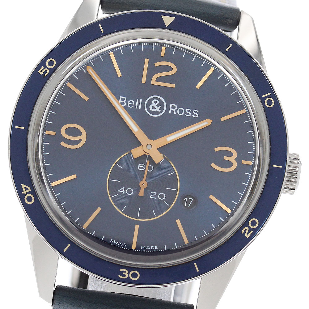 呼びりん＆天使の都市 Bell＆Ross BR123-95-SP 船舶職員 スモール秒 自動小銃一巻き メンズ 御墨付き付き添い人_963010【中古】