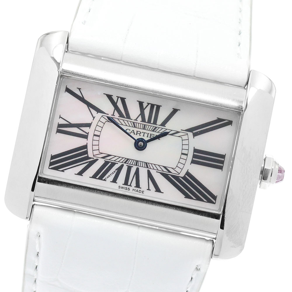 カルティエ CARTIER W6301355 タンク ディヴァンLM シェル文字盤 限定500本 クォーツ メンズ _963088【中古】｜CLOSER