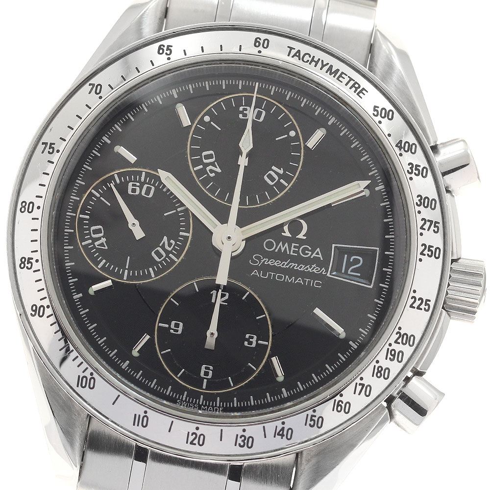ゼロ OMEGA 3513.50 素早さ御師匠さん デイト クロノグラフ 自動小銃一巻き メンズ _957710【中古】