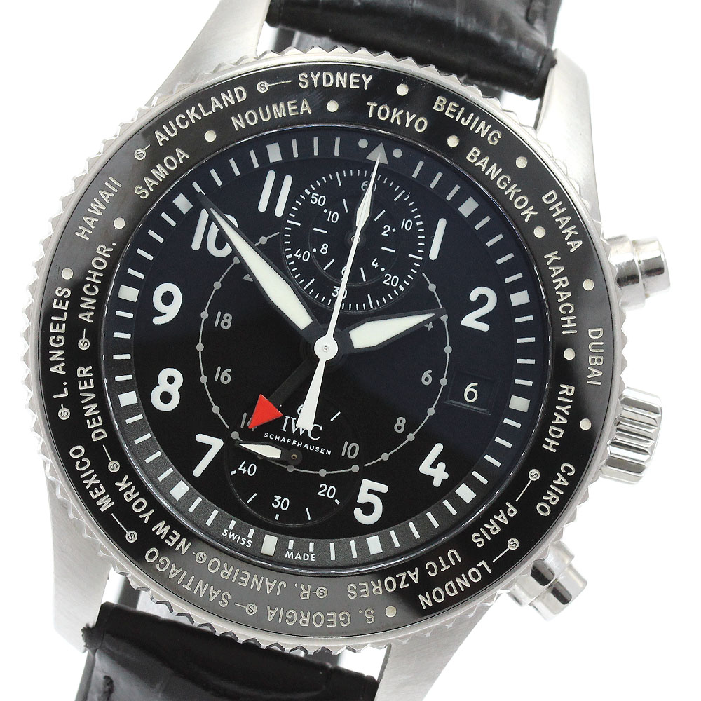 IWC IWC SCHAFFHAUSEN IW395001 パイロットウォッチ タイムゾーナー クロノグラフ 自動巻き メンズ 保証書付き_963189【中古】|CLOSER