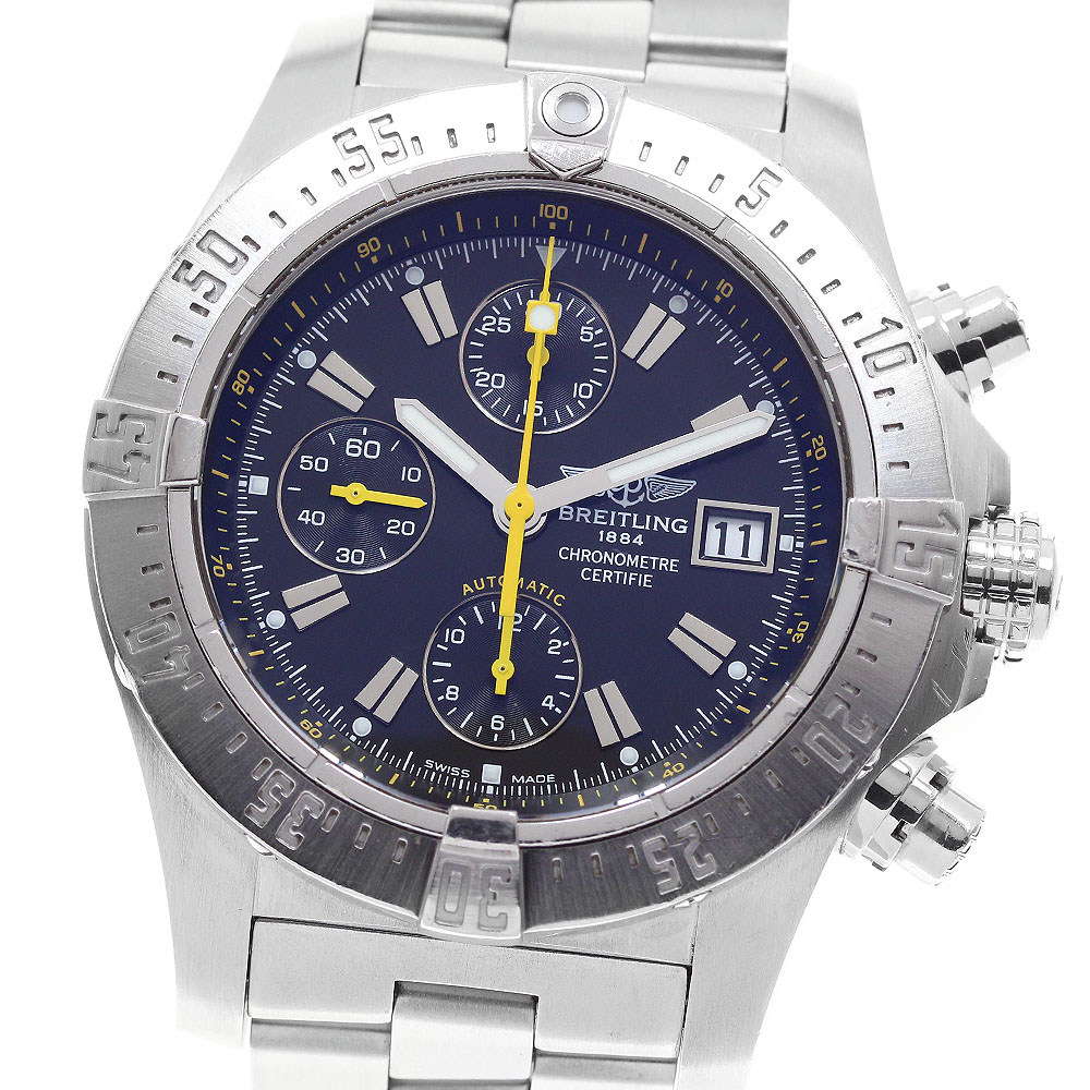 ブライトリング BREITLING A13380 アベンジャー スカイランド デイト クロノグラフ 自動巻き メンズ 保証書付き_962337【中古】|CLOSER