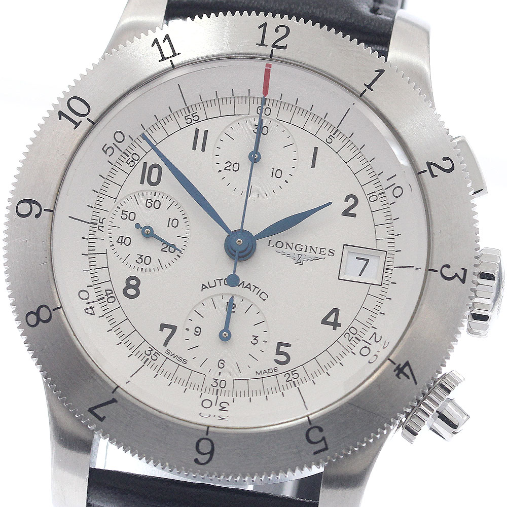 ロンジン LONGINES L2.741.4 ヘリテージ ウィームス クロノグラフ 自動巻き メンズ 保証書付き_961391【中古】｜CLOSER