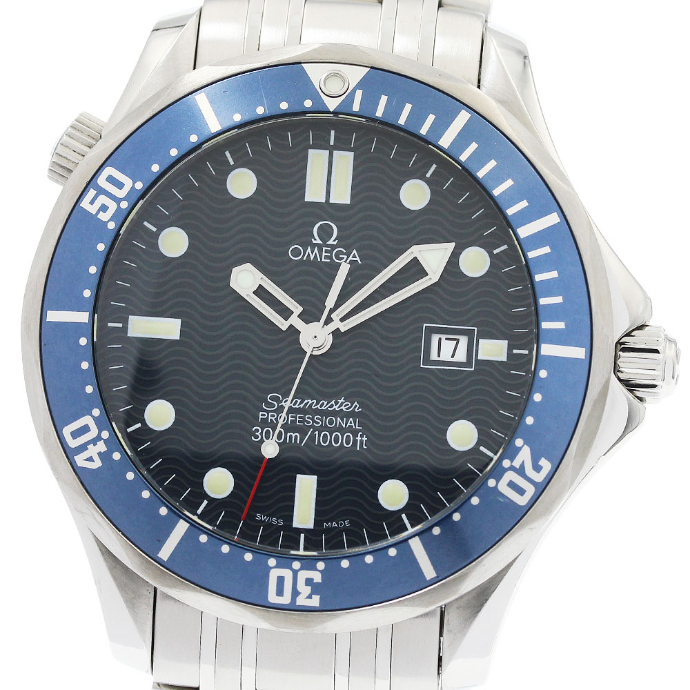 オメガ OMEGA 2541.80 シーマスター300 デイト クォーツ メンズ 保証書付き_959449【中古】｜CLOSER