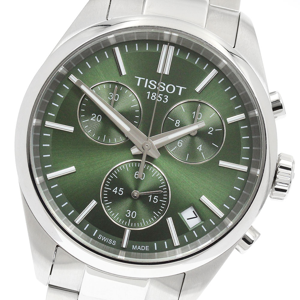 ティソ TISSOT T150.417.11.091.00 PR 100 クロノグラフ デイト クォーツ メンズ 良品 箱付き_965239【中古】｜CLOSER