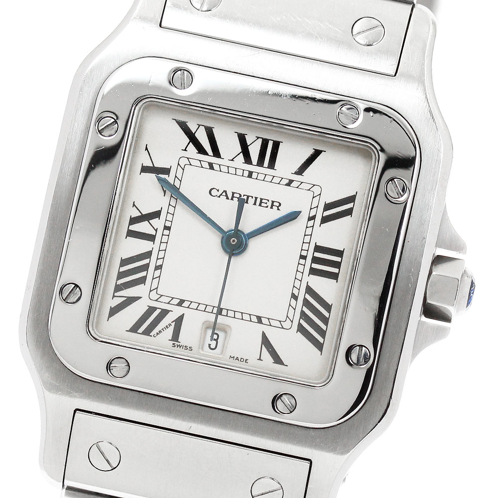 カルティエ CARTIER W20060D6 サントスガルベLM デイト クォーツ メンズ _962308【中古】｜CLOSER