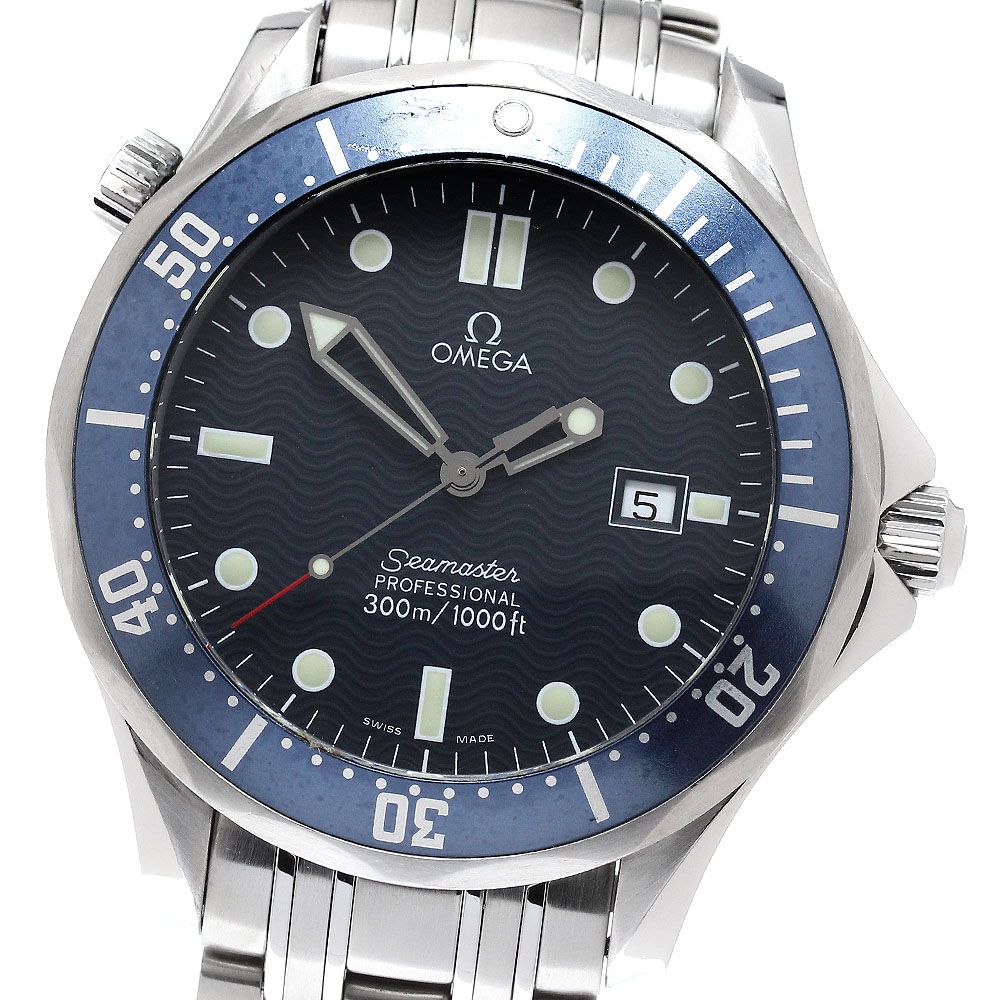オメガ OMEGA 2541.80 シーマスター300 デイト クォーツ メンズ 箱・保証書付き_960525【中古】|CLOSER