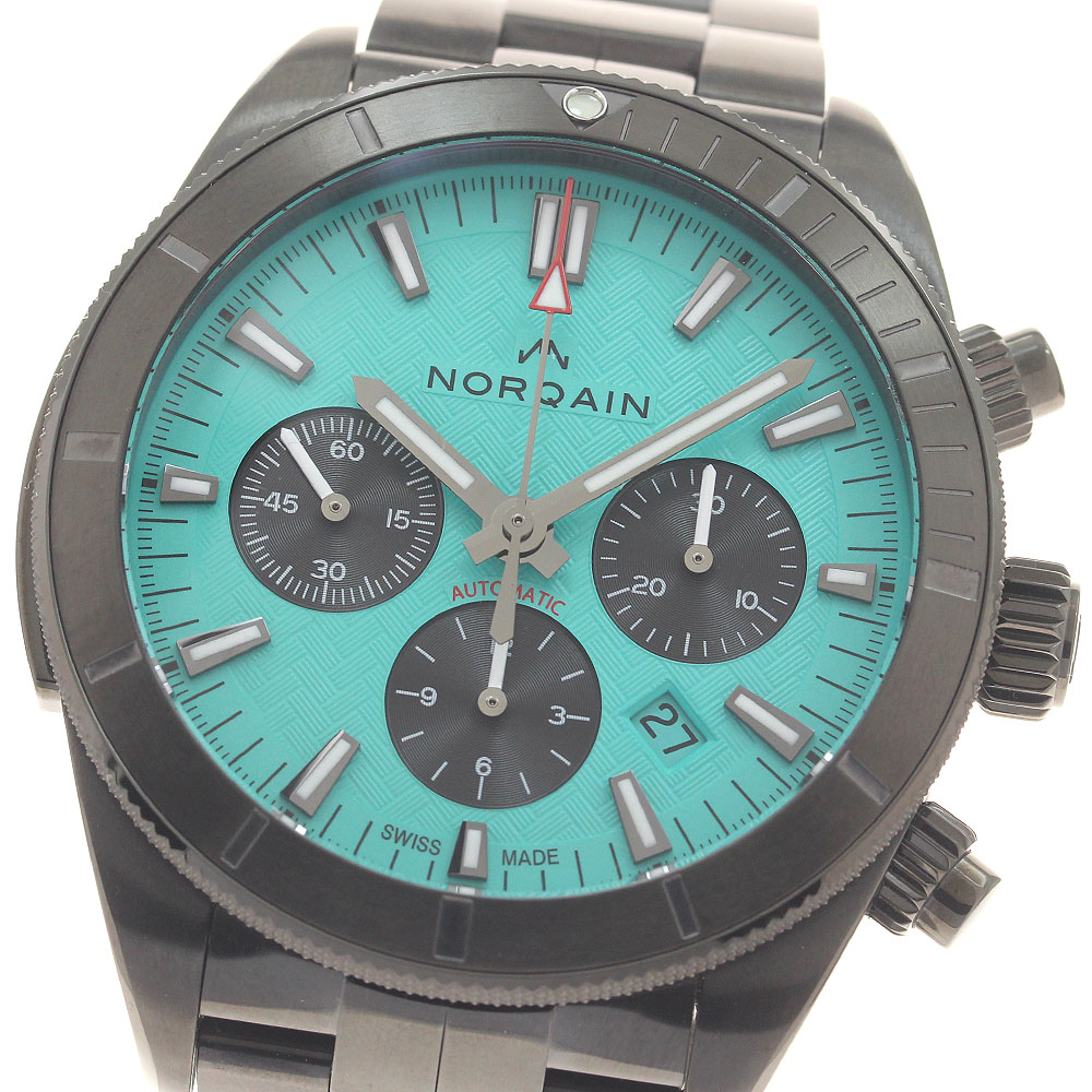 ノルケイン NORQAIN NB1200B21LC/Q126/102BC アドベンチャースポーツ クロノ 44mm 限定300本 自動巻き メンズ 美品 箱・保証書付き_965992【中古】｜CLOSER