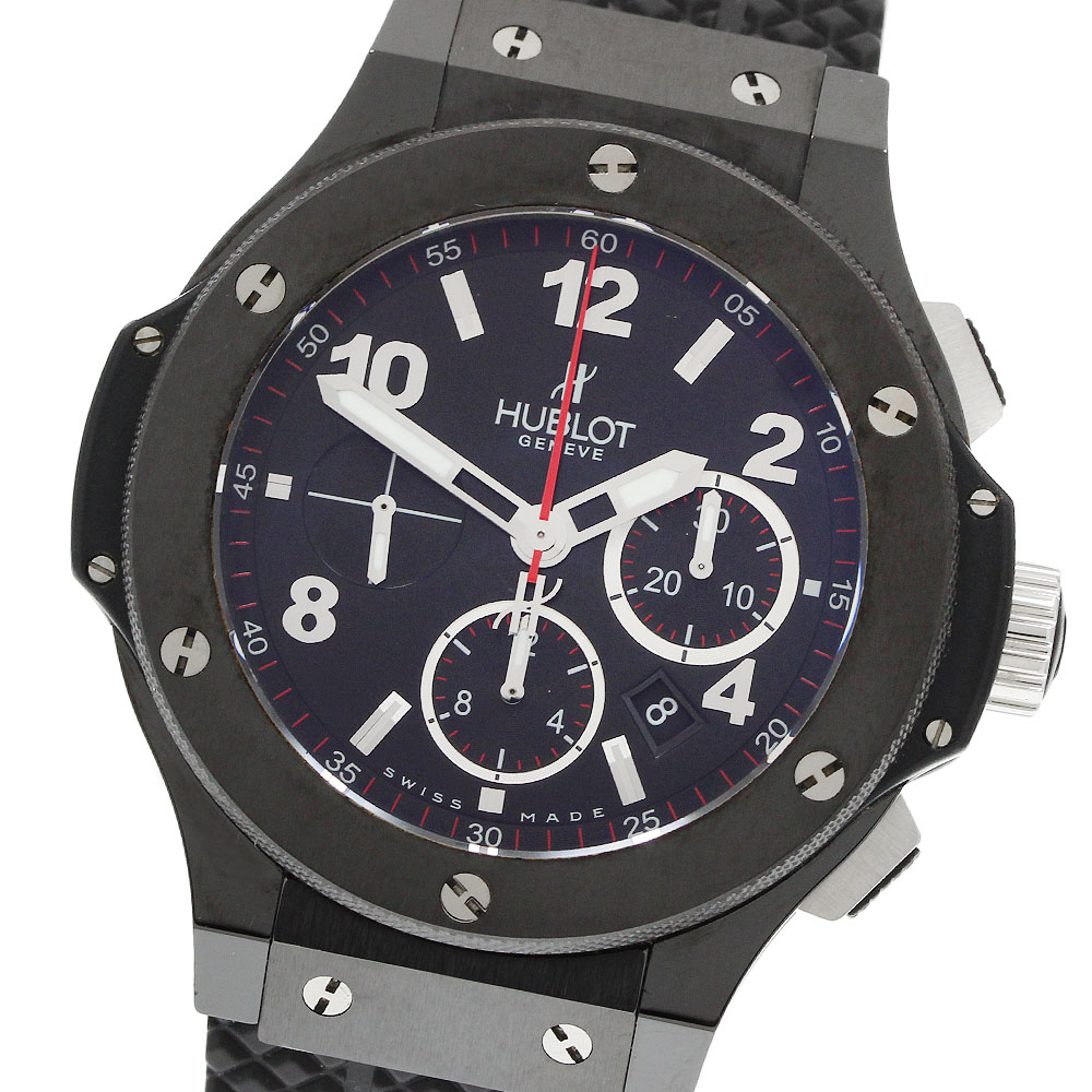 ウブロ HUBLOT 301.CX.130.RX ビッグバン ブラックマジック クロノグラフ 自動巻き メンズ 良品 保証書付き_961080【中古】｜CLOSER
