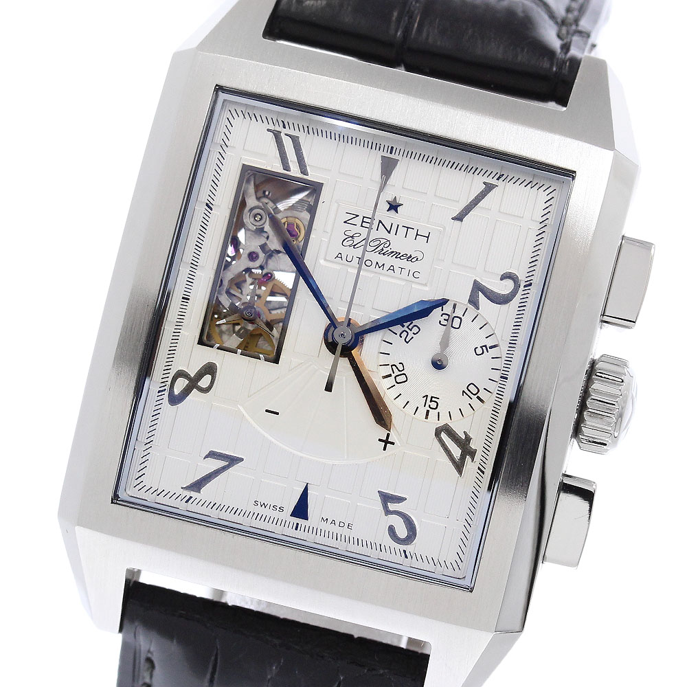 ゼニス ZENITH 03.0540.4021/01.C503 ポート ロワイヤル ミディアム クロノグラフ 自動巻き メンズ 箱・保証書付き_964215【中古】｜CLOSER